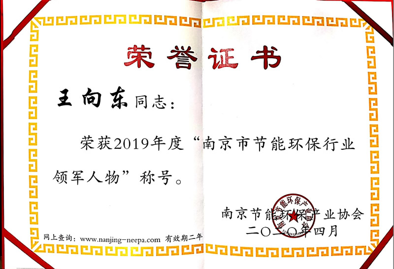 王向東節能環保產業領軍人物